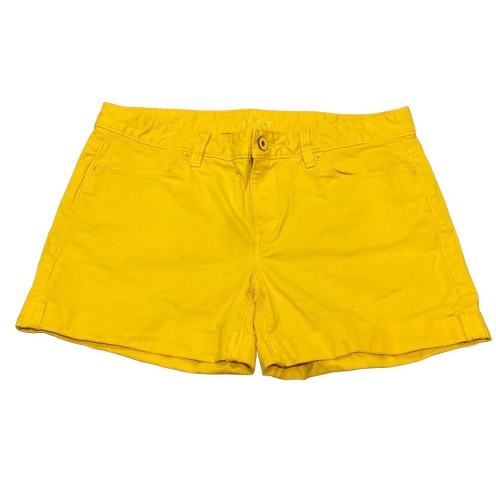 ☀️ Ann Taylor LOFT Sunshine Yellow Cuffed Shorts